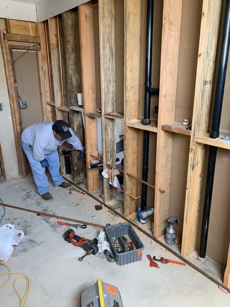 Commercial rough-in plumbing for Gas Line Repair in Penitas